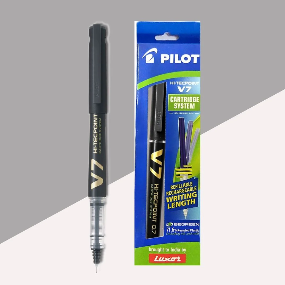 Luxor Pilot Hi Techpoint V7 Cartridge Pen Black
