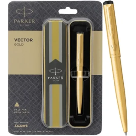 Parker Vector Gold Fountain Pen Refillable 126