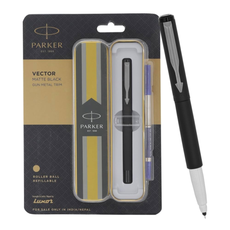 Parker Vector Matte Black Roller Ball 134