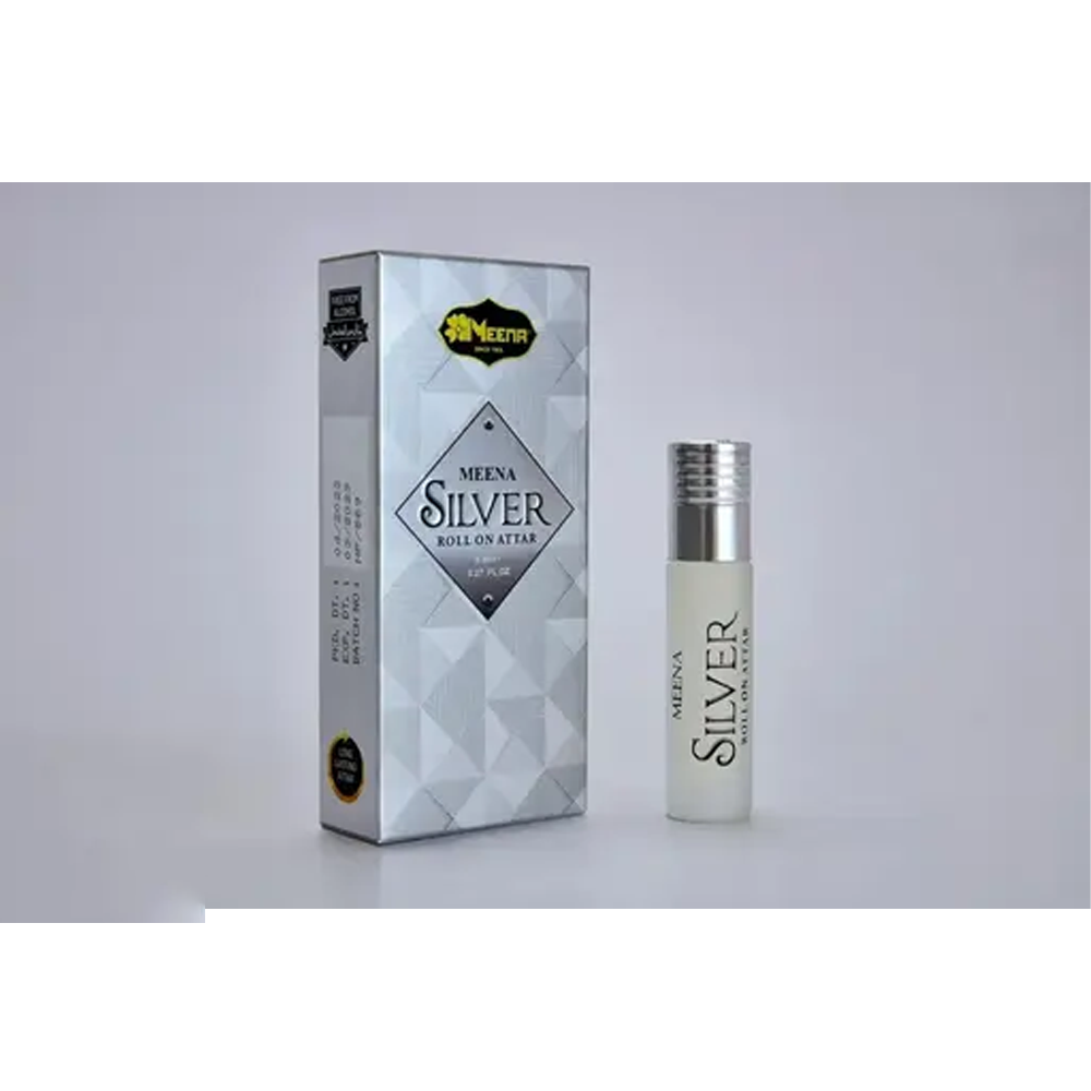 Meena Silver Roll On Attar 8Ml