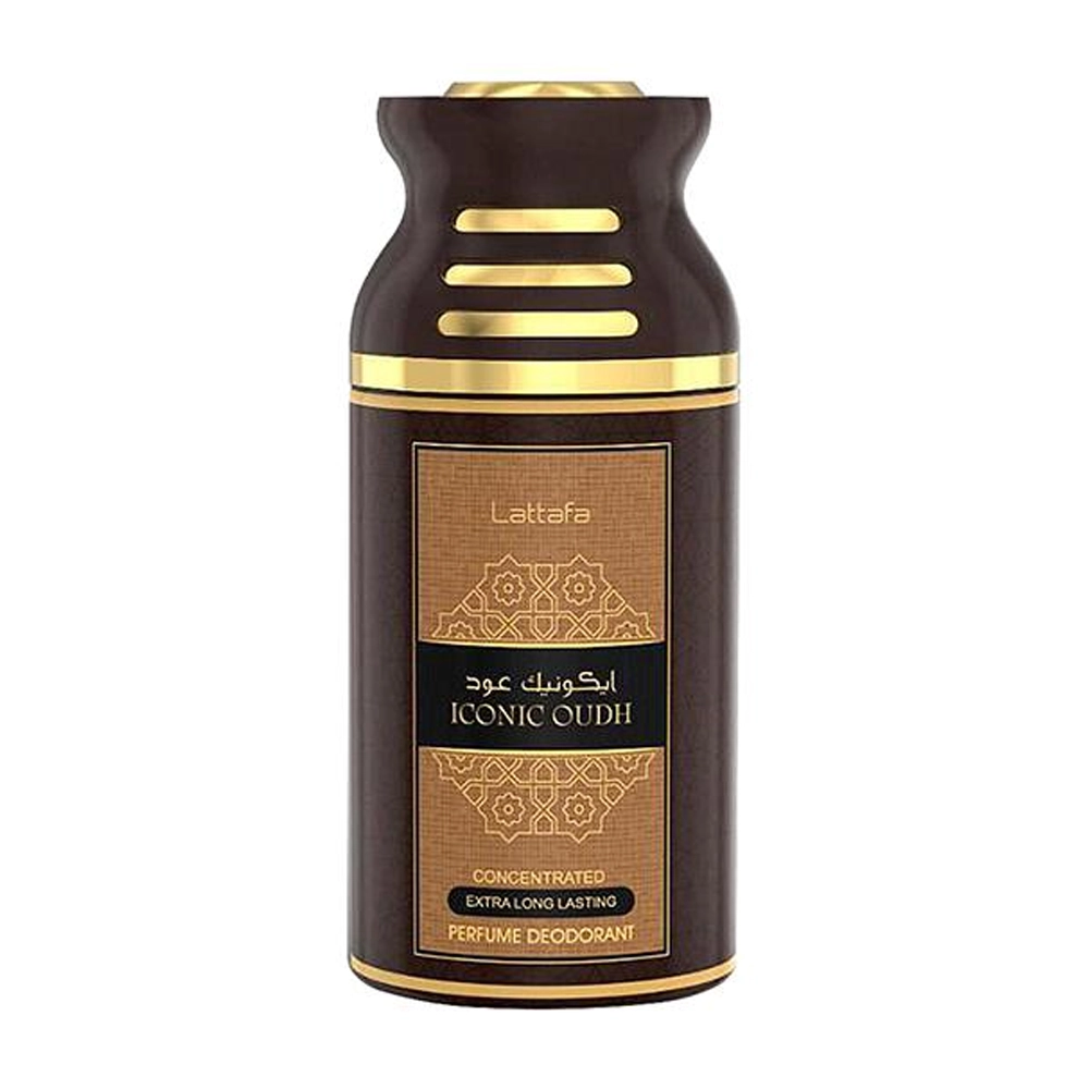 Lattafa Iconic Oudh Concentrated Extra Lomg Lasting Perfumed Spray 250Ml