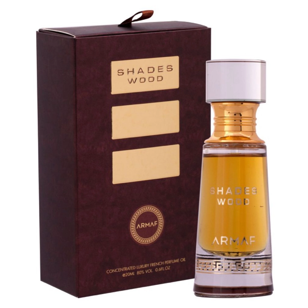 Armaf Shades Wood Concentrated Luxury French Perfume Oil 20Ml
