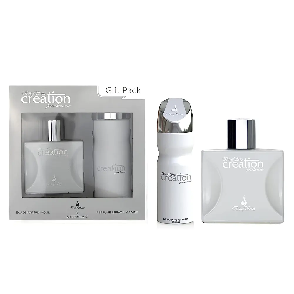 Baug Sons By My Perfumes Creation Pour Homme Gift Set Eau De Parfum 100Ml Perfume Spray 200Ml