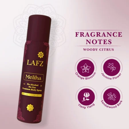 Lafz Meliha Body Spray Enriched With Silver Ions 120Ml
